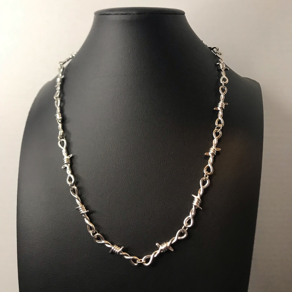 Thorns necklace goth punk barbwire